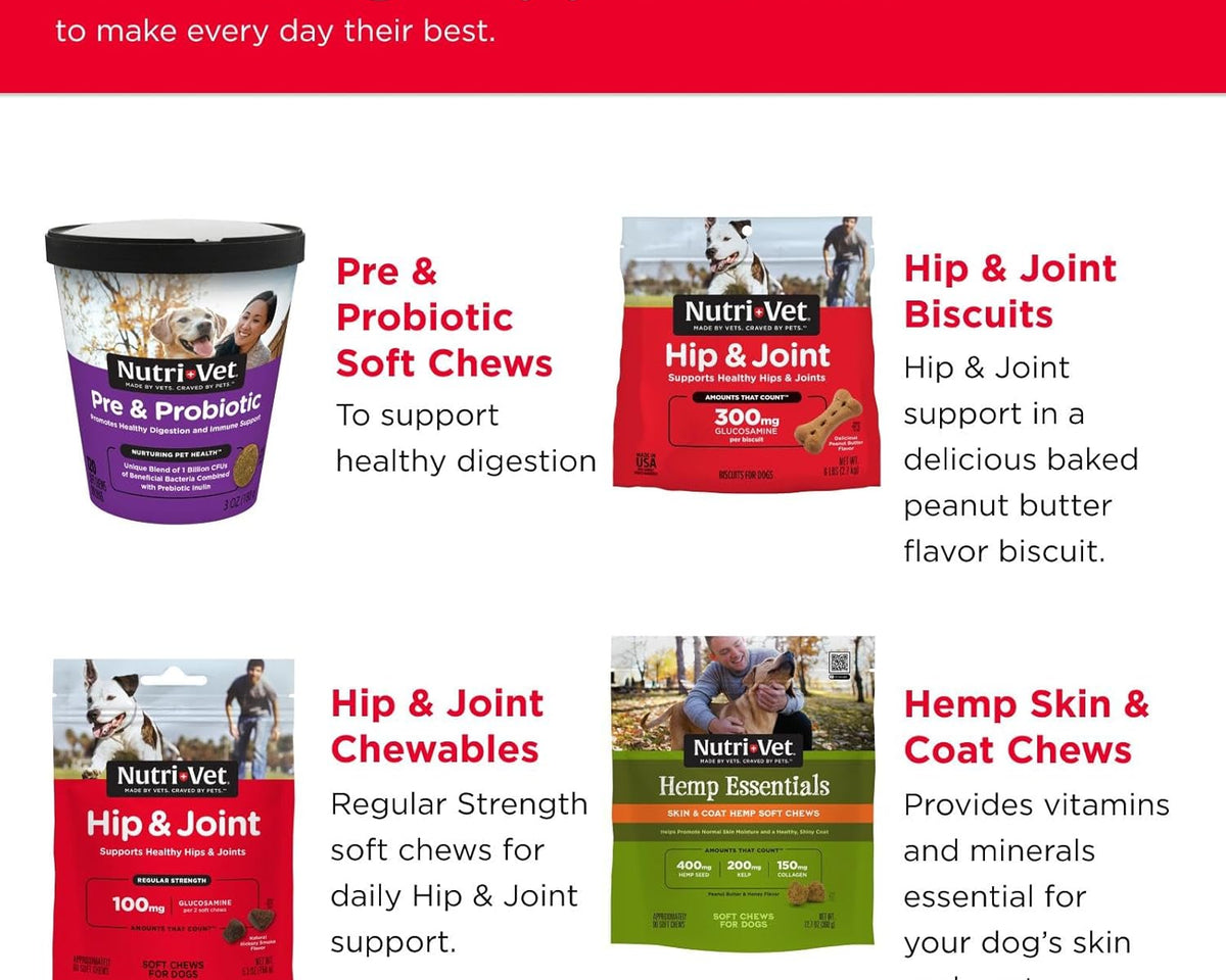 Advanced Strength Hip & Joint Chewable Dog Supplements