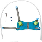 Adjustable Lightweight Blind Dog Harness Vest with Halo - Enhance Safety and Confidence for Your Pet (Blue-Green, XX-Small)