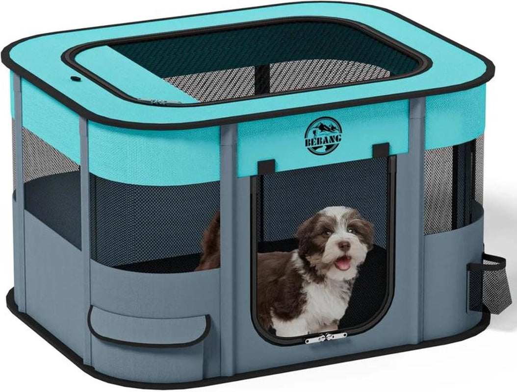 Ultimate Portable Foldable Dog Playpen - Perfect Indoor & Outdoor Puppy Crate Kennel House