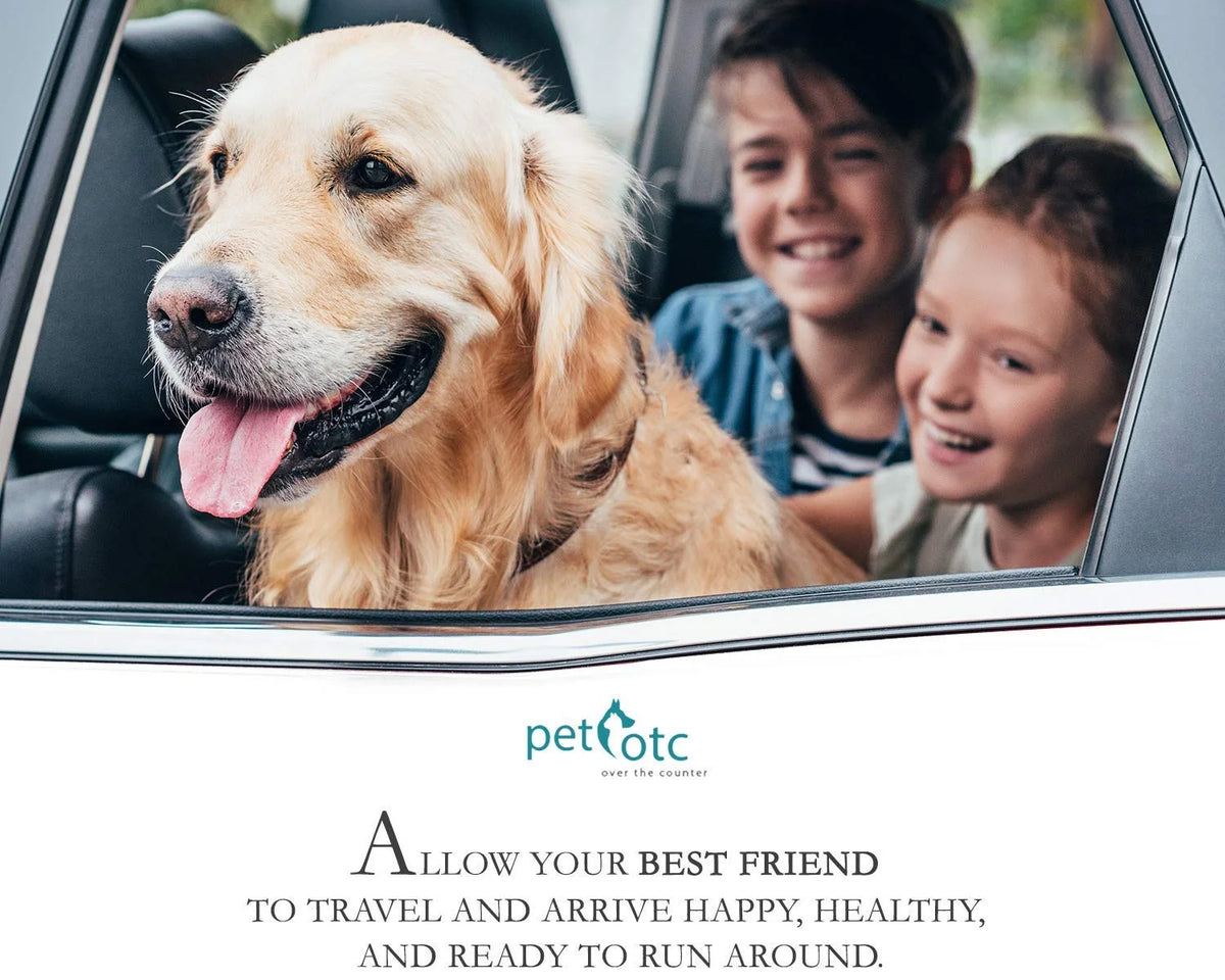 Effective Anti-Motion Sickness Relief for Medium Dogs - 20 Caplets for Disorientation and Dizziness