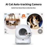 PETKIT Purobot Ultra Automatic Cat Litter Box with Integrated Camera, Odorless Self-Cleaning Design, AI-Powered Cat Face Recognition, Extra Large Capacity for Multiple Cats, Xsecure/App Control