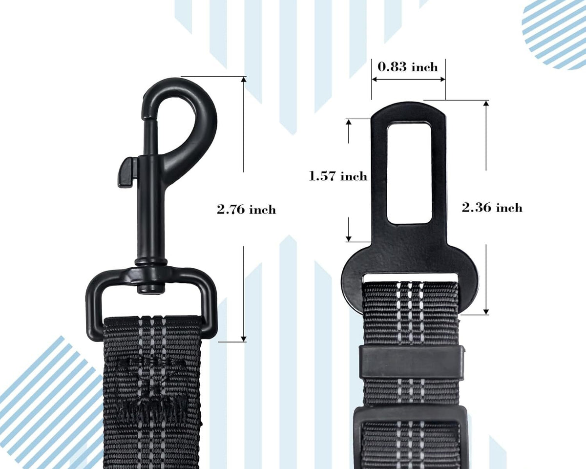 Adjustable 2-Pack Dog Seat Belts for Ultimate Pet Safety in Your Vehicle