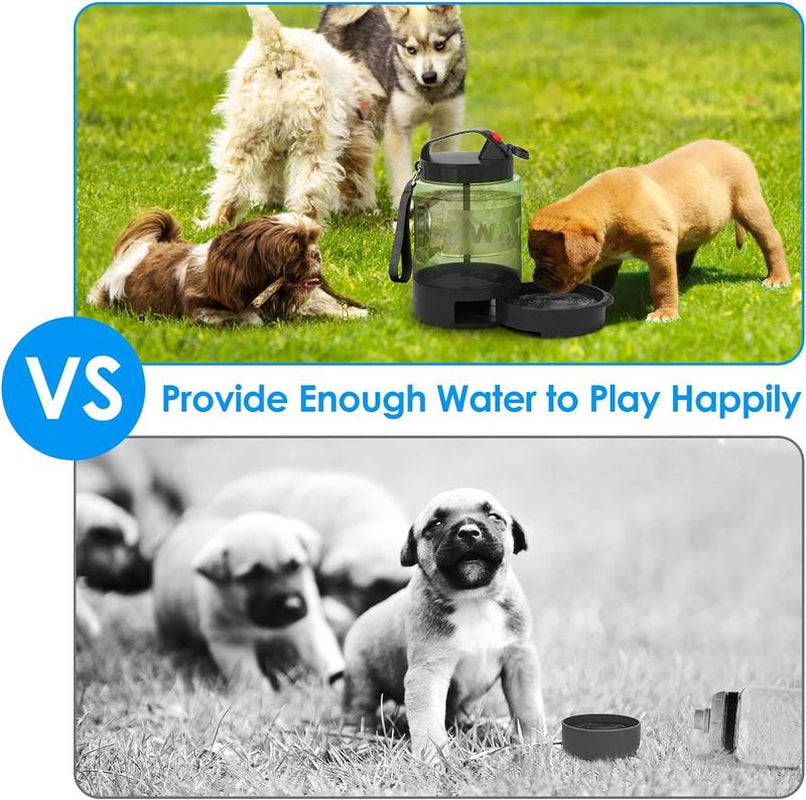 Dog Travel Water Bottle with Pull-Out Drinking Bowl