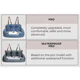 Premium Waterproof Dog Car Seat & Bed - Portable Travel Pet Carrier for Backseat
