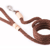 Alvalley™ Handcrafted Braided Leather Dog Leash - My Pet Collective Alvalley™ Handcrafted Braided Leather Dog Leash