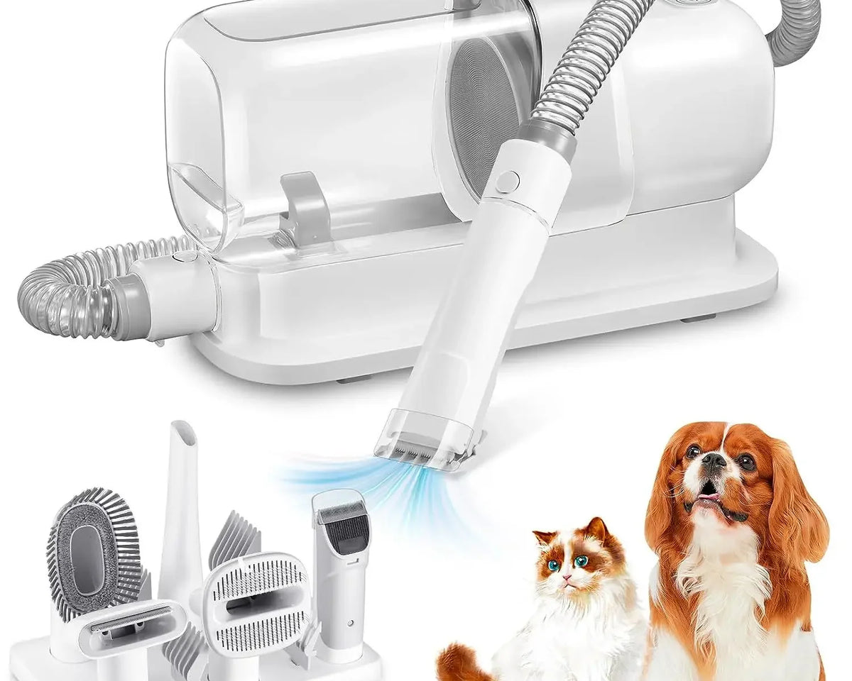 Dog Grooming Vacuum & Pet Grooming Kit with 2.3L Capacity Larger Pet Hair Dust Cup Dog Brush Vacuum for Pet Hair Vacuum Cleaner
