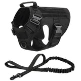 Tactical Military Vest Pet German Shepherd Golden Retriever Tactical Training Dog Harness and Leash Set for All Breeds Dogs