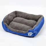 Large Dog Bed Square Plush Cat Nest Kennel All Season Washable Dog Sofa Waterproof Mattress Cat Bed for Medium Dogs Accessories