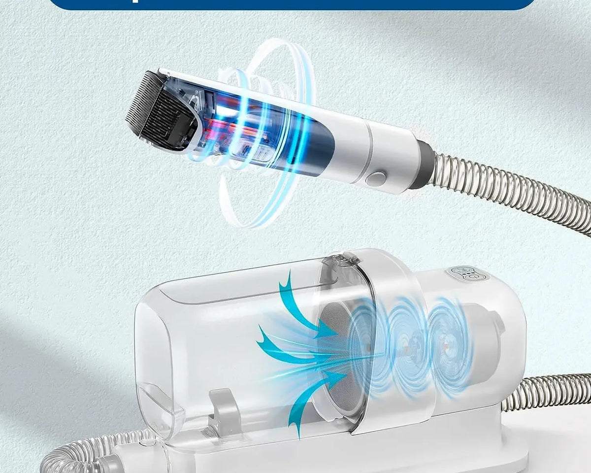 Dog Grooming Vacuum & Pet Grooming Kit with 2.3L Capacity Larger Pet Hair Dust Cup Dog Brush Vacuum for Pet Hair Vacuum Cleaner