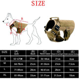 Tactical Military Vest Pet German Shepherd Golden Retriever Tactical Training Dog Harness and Leash Set for All Breeds Dogs