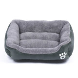 Large Dog Bed Square Plush Cat Nest Kennel All Season Washable Dog Sofa Waterproof Mattress Cat Bed for Medium Dogs Accessories