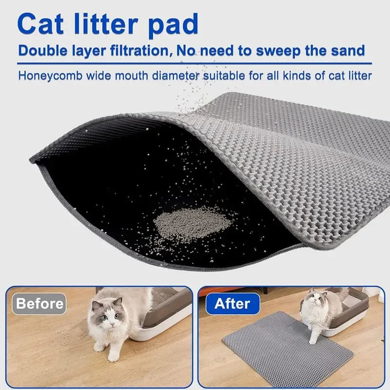 Cat Litter Mat Non Slip Big Pet Litter Box