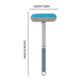 1/2Pcs Pet Hair Remover Brush Long Handle Window Cleaning Brush Pet Fur Cleaning Tool Manual Cat Dog Hair Remover Brush