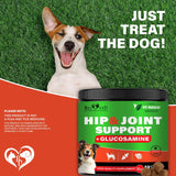 Premium Hip & Joint Soft Chews for Senior Dogs - Natural Arthritis Relief with Glucosamine, Chondroitin & Turmeric for Enhanced Mobility