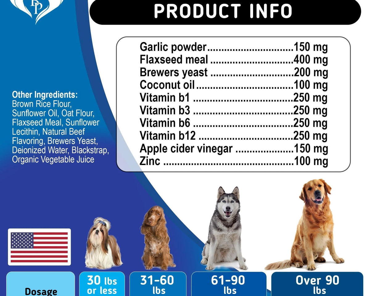 Insect Defense Chewable Tablets for Dogs and Cats - Small, Effective Prevention!