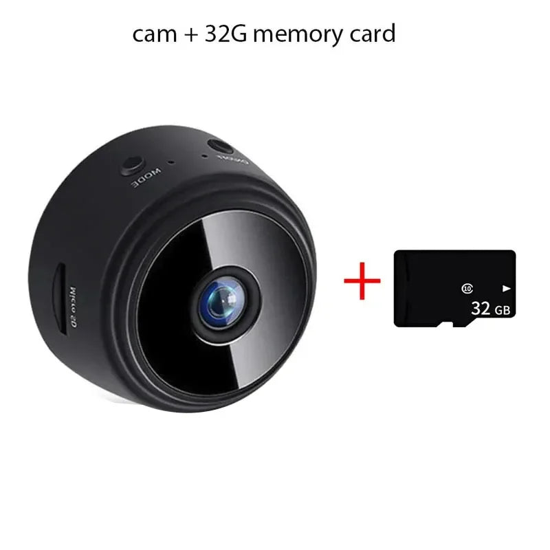 1080P HD Mini Wifi Camera with Night Vision - Perfect for Home Security, Kids & Pet Monitoring!