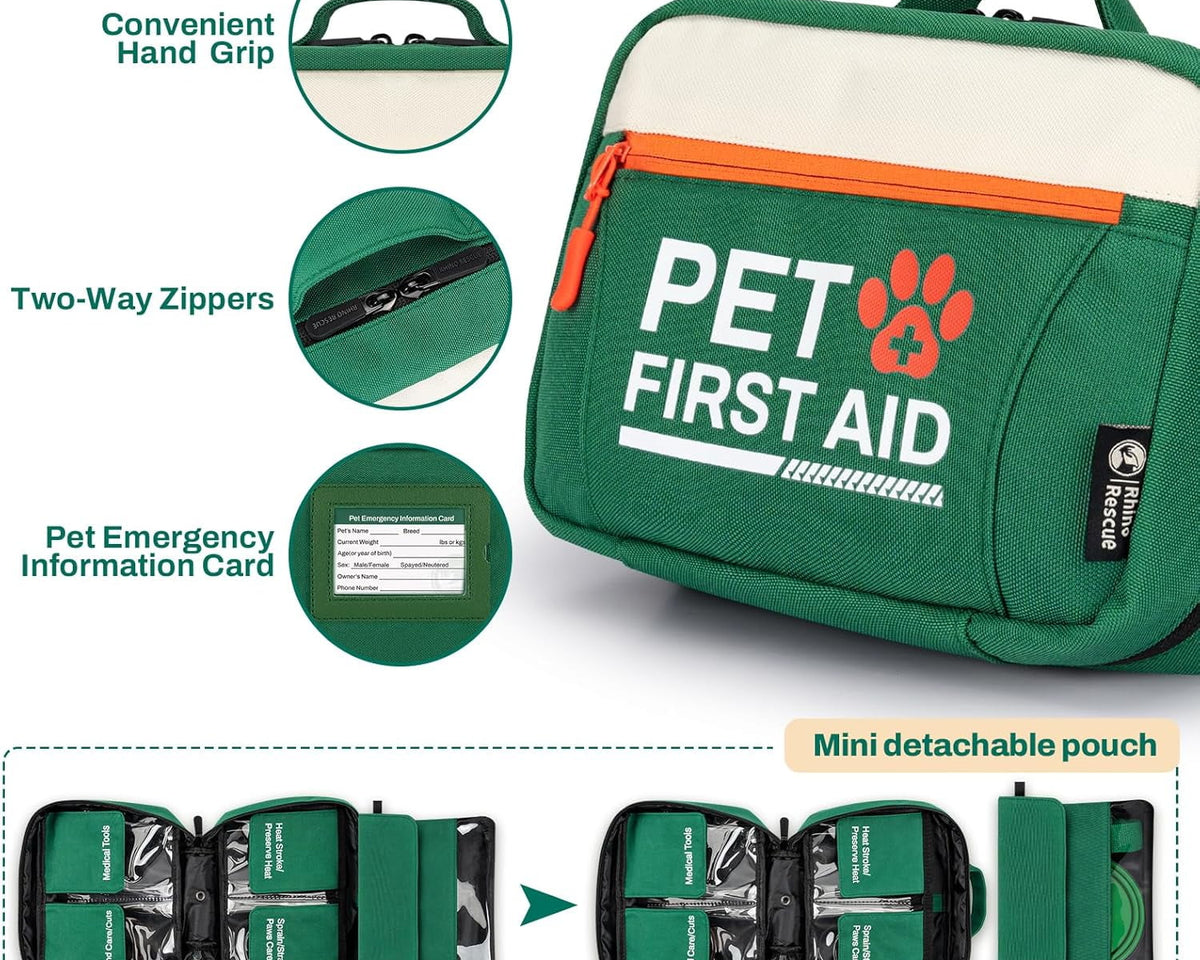 Ultimate Pet First Aid Kit: Essential Emergency Supplies for Dogs & Cats - Perfect for Home, Hiking, Traveling & Camping!