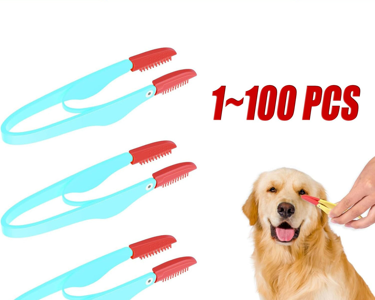 Pet Tear Stain Remover Brush for Cats and Dogs - Soft and Gentle Eye Cleanup Tool