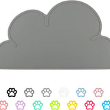 Premium Non-Slip Waterproof Silicone Pet Feeding Mat for Dogs and Cats (Dark Gray)