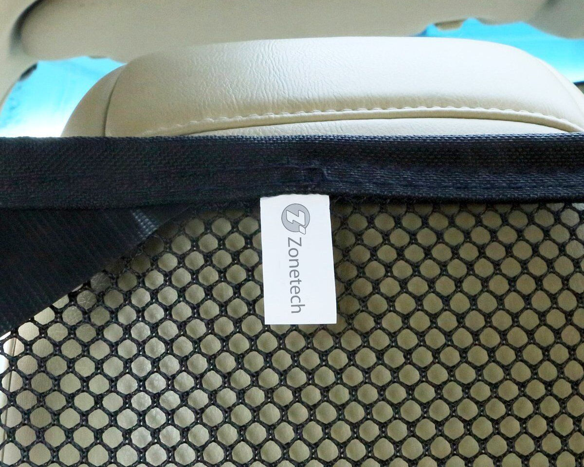 Zone Tech Dog Car Barrier - 47x34" Vehicle Mesh Net for Safe Travel with Pets