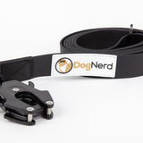 Dognerd 6-Foot Tactical Silicone Dog Leash with Aluminum Quick Release Carabiner - Durable Design for Large Dogs Ideal for Walking, Hiking, and Jogging