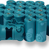 Premium Leak-Proof and Tear-Resistant Dog Waste Cleanup Bags (360 Count) - Durable Outdoor Use - Turquoise