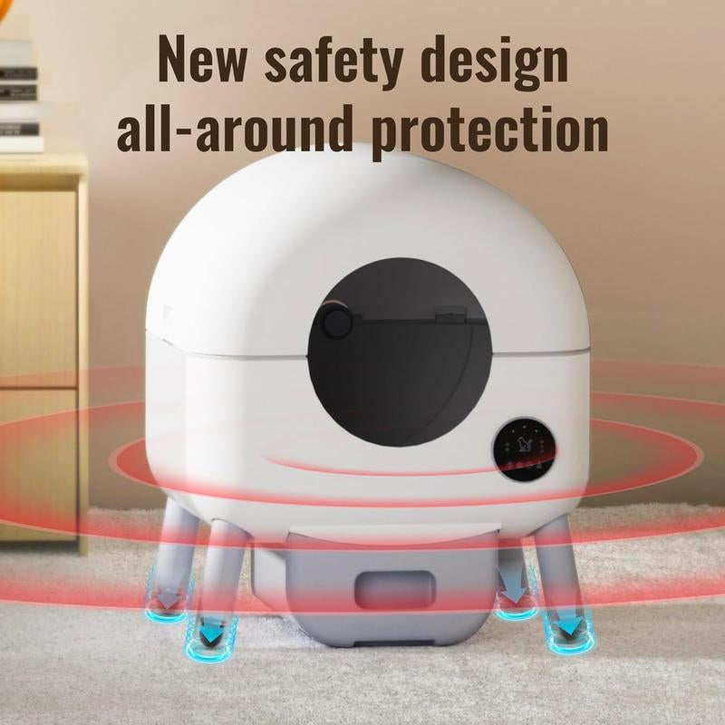 Automatic Cat Litter Box Self Cleaning for Multiple Cats