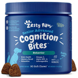 Senior Advanced Cognition Bites for Dogs - Chicken Flavor, 90 Count - Boost Brain Health & Memory Recall