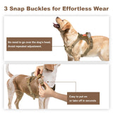 No Pull Adjustable Dog Harness for Large Breeds - Reflective Vest with Handle