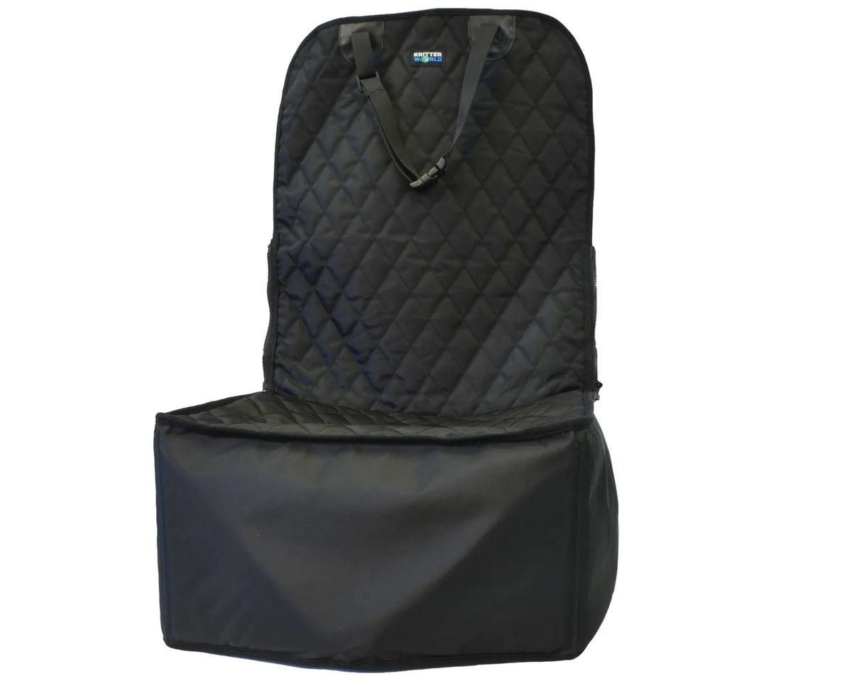 2-in-1 Front Car Seat Covers - Pet Travel Protector Basket for Dogs and Cats, Scratch Resistant, Waterproof, and Non-Slip