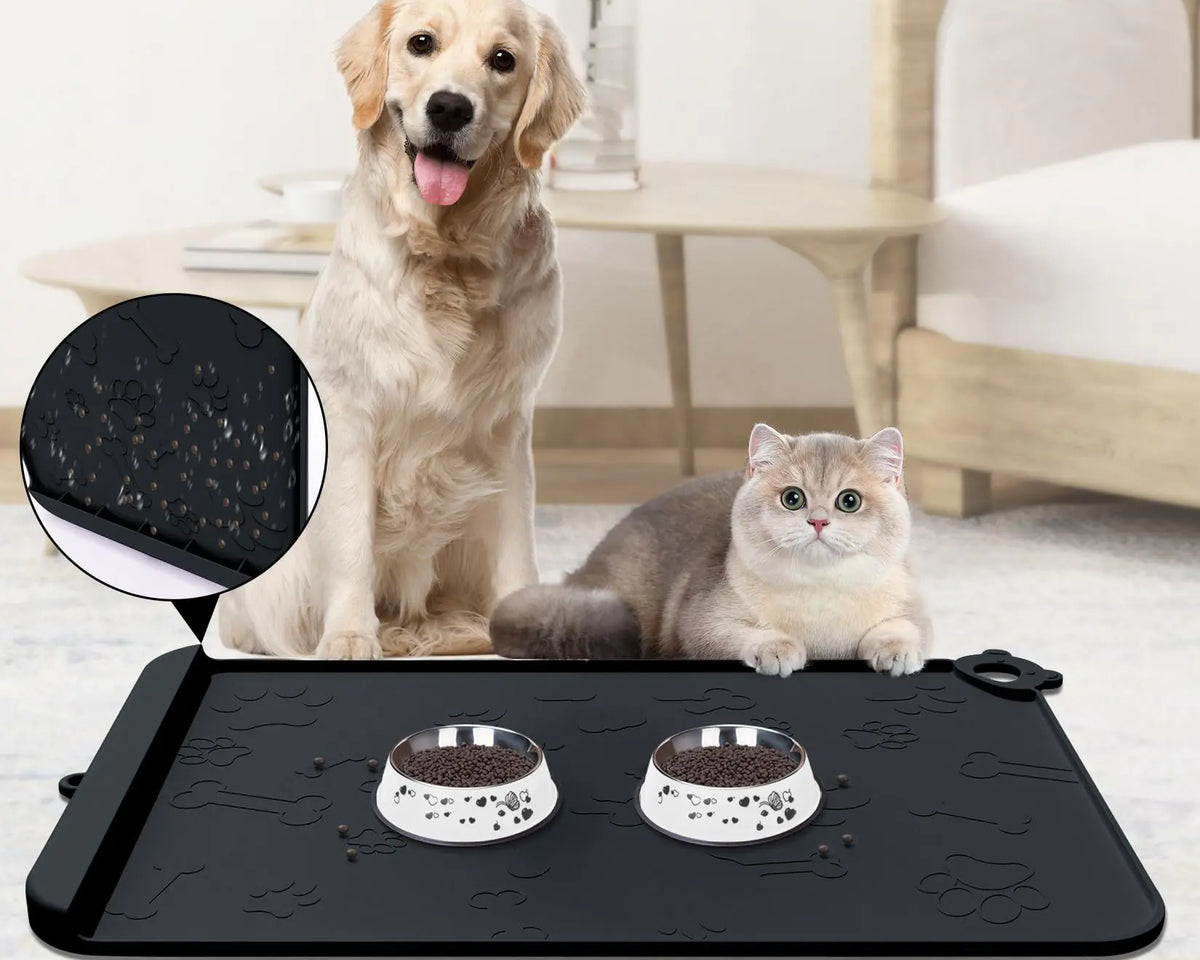 PawGuard™ Silicone Pet Feeding Mat - My Pet Collective PawGuard™ Silicone Pet Feeding Mat