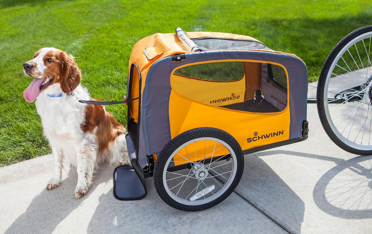 Ultimate Schwinn Rascal Pet Trailer - Adventure-Ready Design for Pets Up to 100 lbs with Bug Protection and Easy Access!