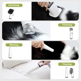 Catboxy Pet Grooming Vacuum Blow Dryer and Clippers