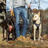 Dognerd 6-Foot Tactical Silicone Dog Leash with Aluminum Quick Release Carabiner - Durable Design for Large Dogs Ideal for Walking, Hiking, and Jogging