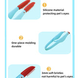 Pet Tear Stain Remover Brush for Cats and Dogs - Soft and Gentle Eye Cleanup Tool