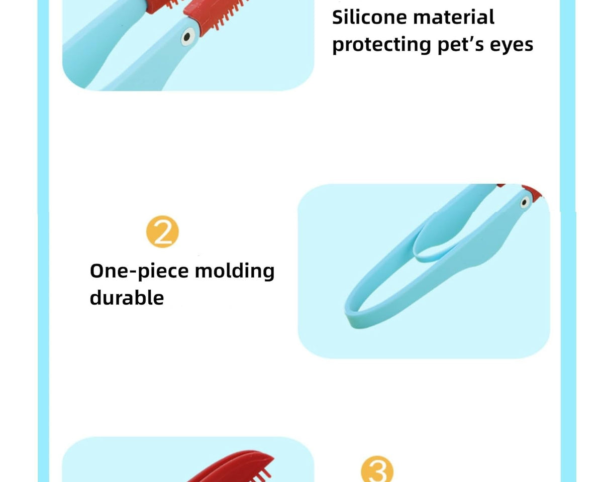 Pet Tear Stain Remover Brush for Cats and Dogs - Soft and Gentle Eye Cleanup Tool