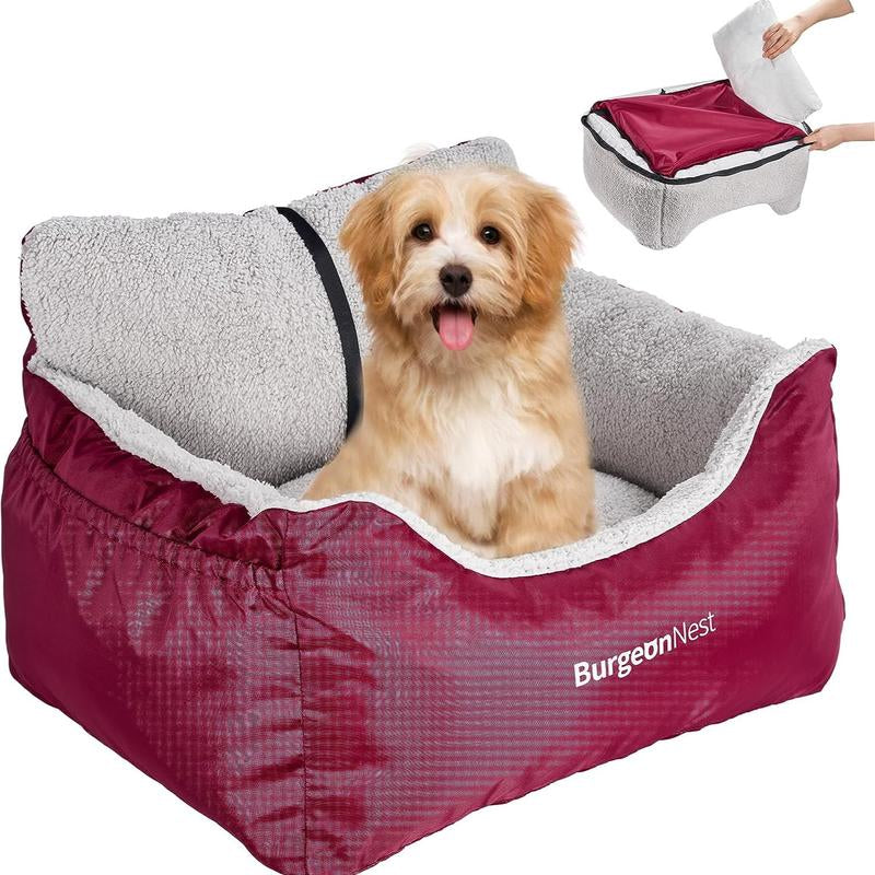 Dog Car Seat for Small Dogs, Fully Detachable and Washable