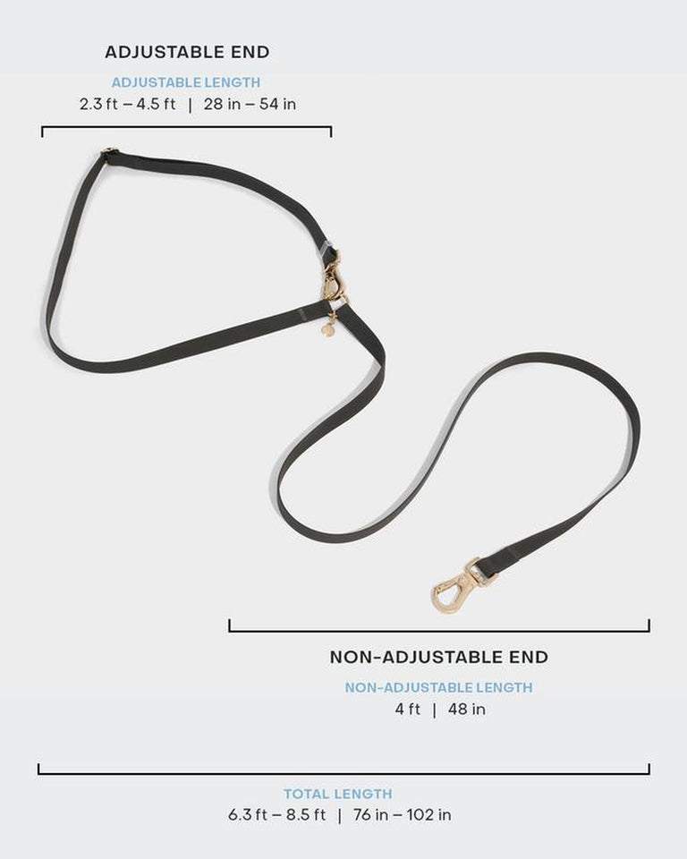 4-in-1 Convertible Hands-Free Cloud Dog Leash, 8.5 Feet Long, 3/4 Inch Wide