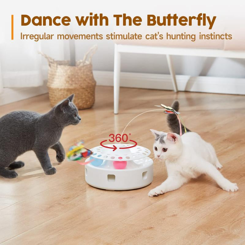 Potaroma Automatic Cat Toys 3-In-1 Interactive Kitten Toy