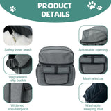 Ultimate Expandable Soft-Sided Dog Carrier with Storage Pockets & Adjustable Strap - Perfect for Small Dogs & Cats - Stylish Grey Design
