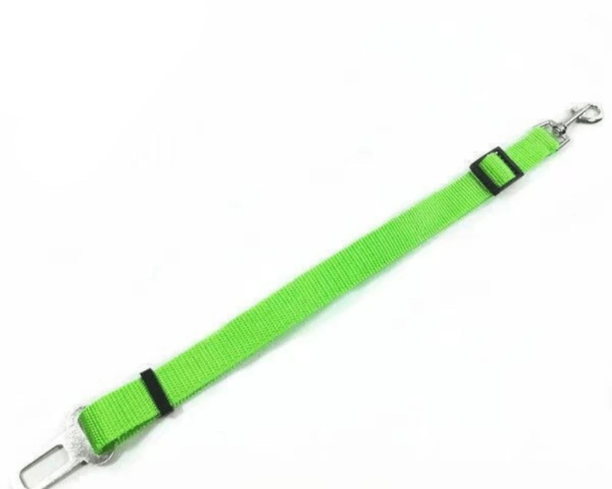 Adjustable Pet Car Seat Belt Harness - Safe Travel Leash for Dogs and Cats, Machine Washable Nylon Design