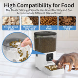 Smart Automatic Cat Feeder with Wi-Fi Connectivity and App Control for Remote Feeding, Easily Detachable for Cleaning