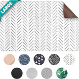 Premium Waterproof Pet Feeding Mat for Dogs and Cats - Non-Slip Large Food and Water Mat for Easy Floor Protection and Cleaning