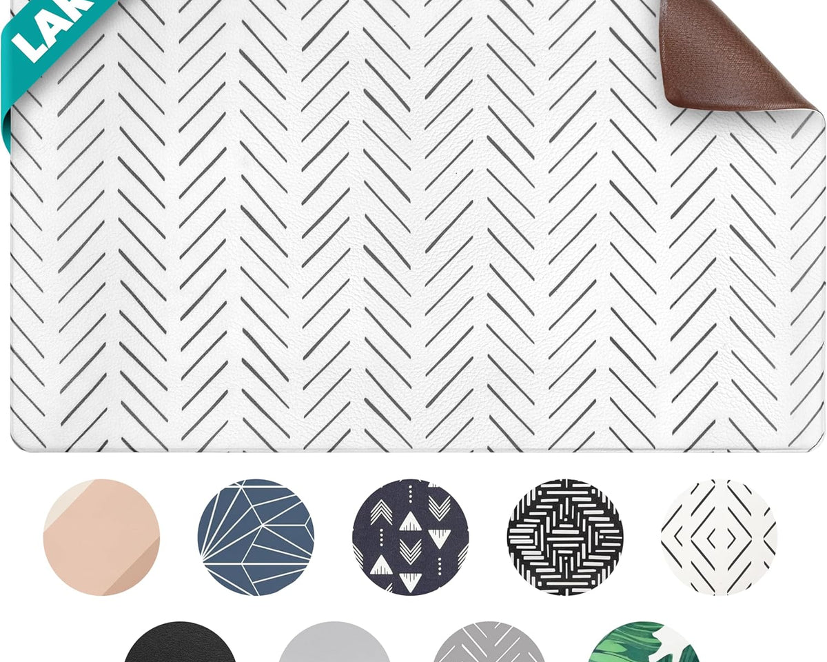 Premium Waterproof Pet Feeding Mat for Dogs and Cats - Non-Slip Large Food and Water Mat for Easy Floor Protection and Cleaning