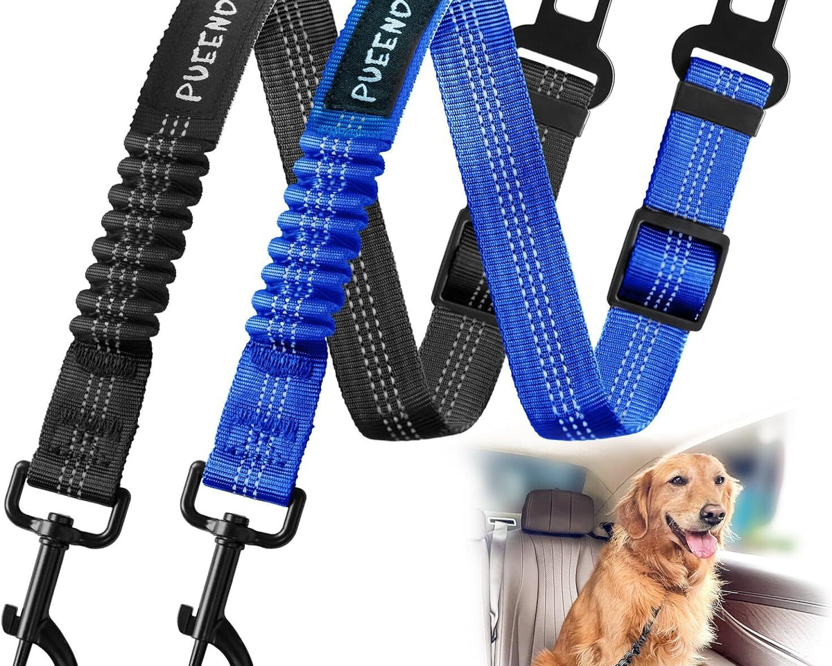 Adjustable 2-Pack Dog Seat Belts for Ultimate Pet Safety in Your Vehicle