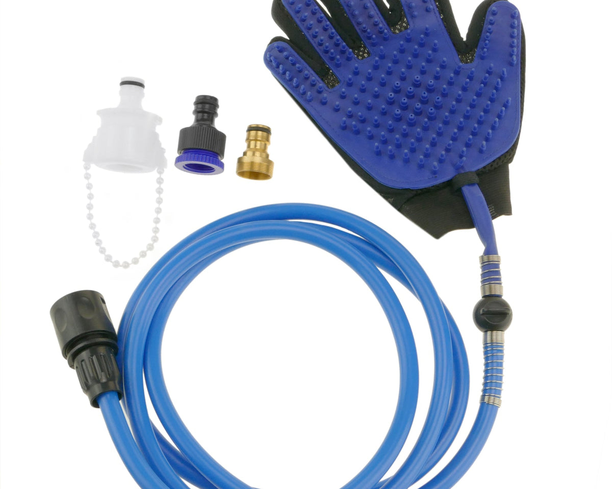 Pet Bath & Massage Glove with Shower Sprayer - My Pet Collective Pet Bath & Massage Glove with Shower Sprayer