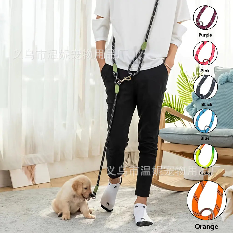 Amazon Best-Selling Reflective Nylon Dog Leash - My Pet Collective Amazon Best-Selling Reflective Nylon Dog Leash
