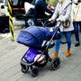 a person pushing a stroller