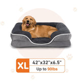 Premium Orthopedic Memory Foam Pet Bed for Small Dogs and Cats - Washable Cover, Non-Slip Base, Waterproof Liner, and Egg Crate Foam for Superior Sleep Comfort