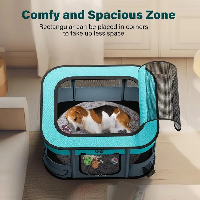 Ultimate Portable Foldable Dog Playpen - Perfect Indoor & Outdoor Puppy Crate Kennel House
